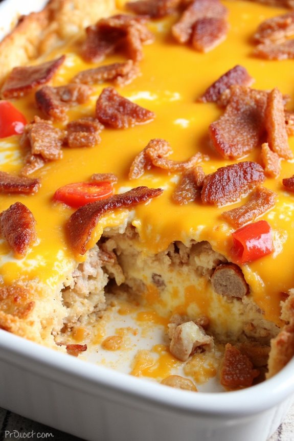 loaded breakfast casserole bake