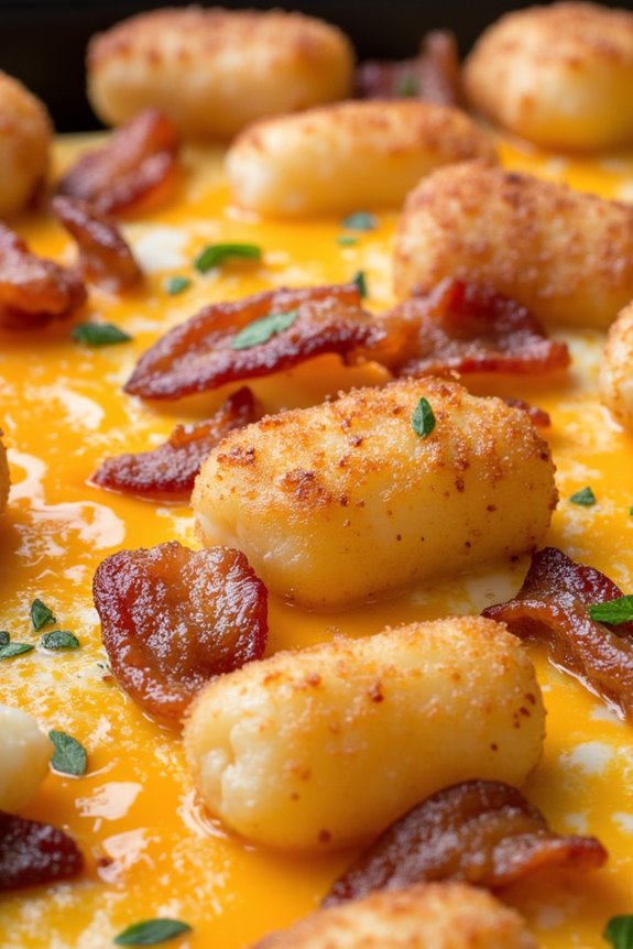 maple bacon tater tot casserole
