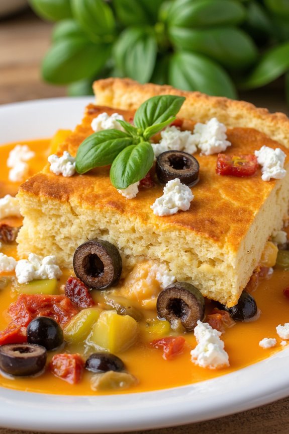 mediterranean biscuit breakfast casserole