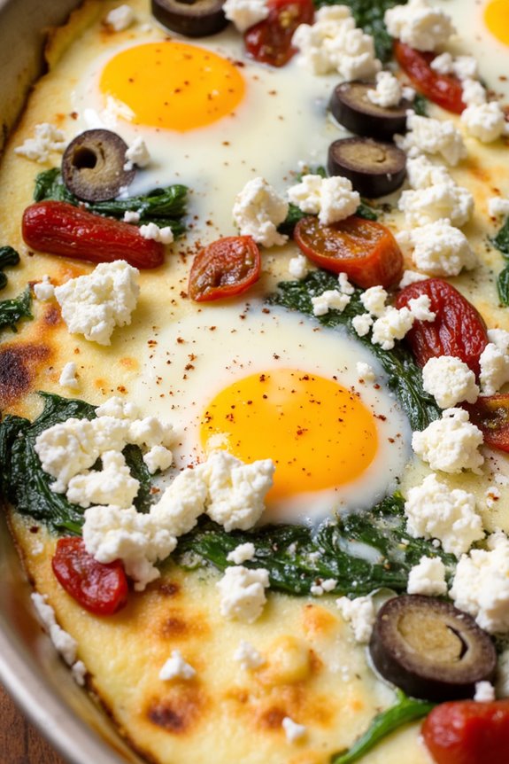 mediterranean egg breakfast casserole