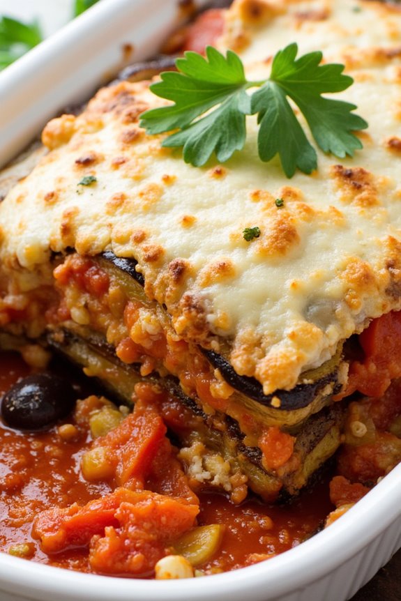 mediterranean eggplant feta casserole