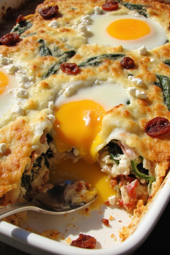 mediterranean feta tomato casserole