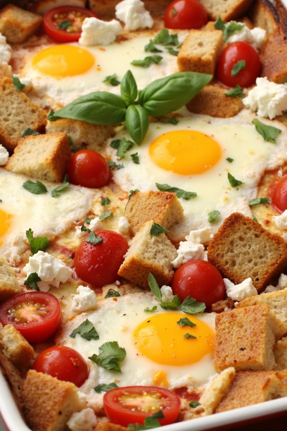 mediterranean feta tomato casserole