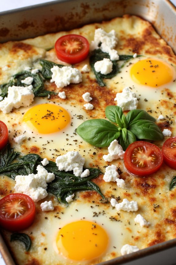 mediterranean spinach feta casserole