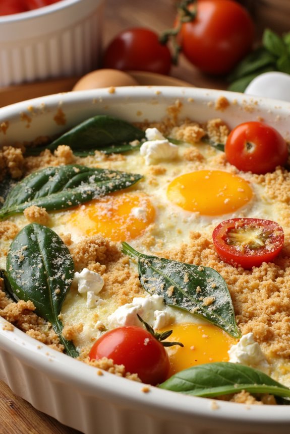 mediterranean tomato feta casserole