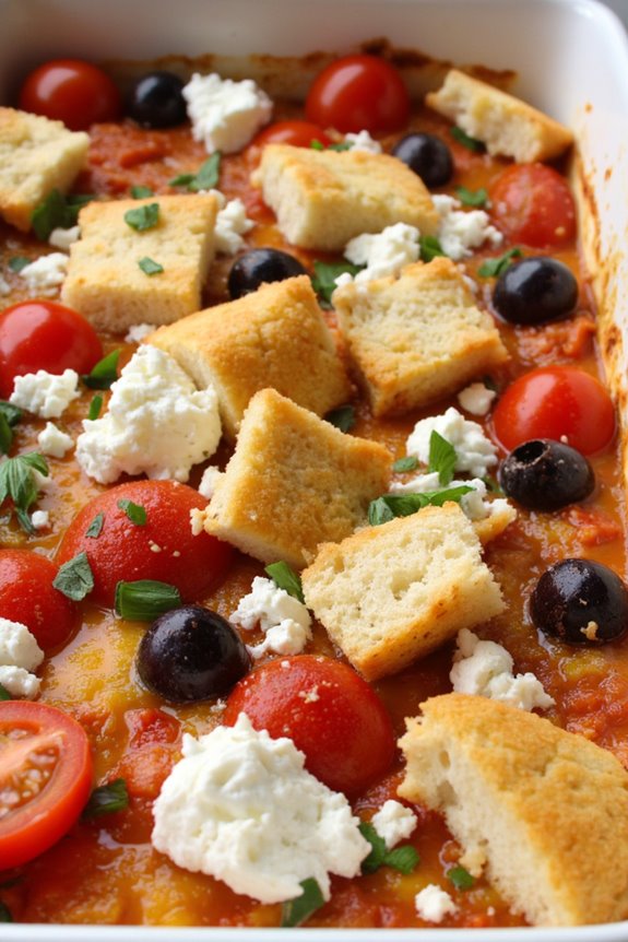 mediterranean tomato olive casserole