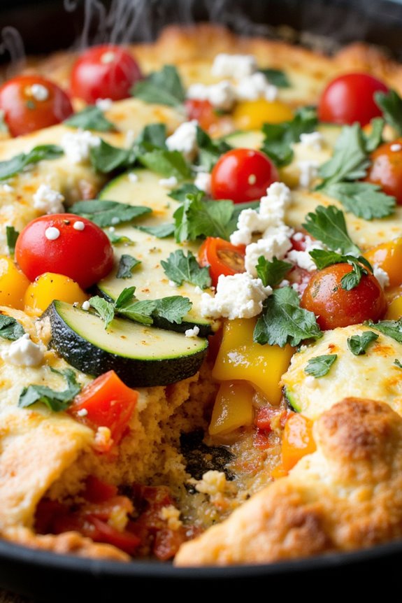 mediterranean veggie casserole bake