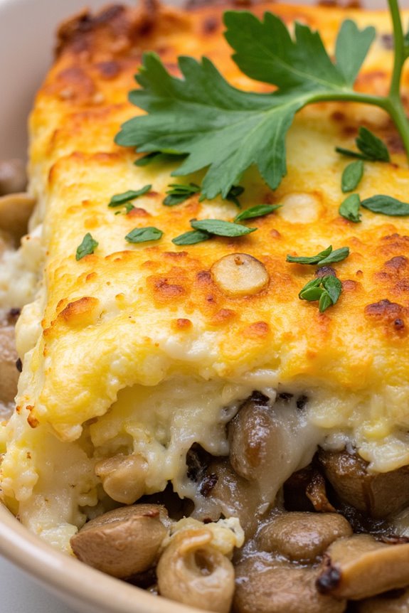 mushroom gruy re brunch casserole
