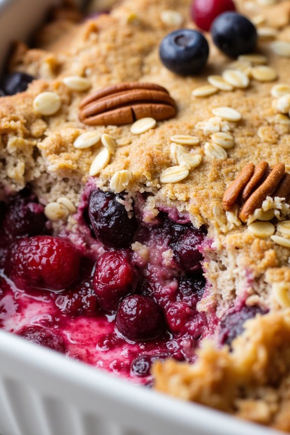 nutritious overnight oats casserole