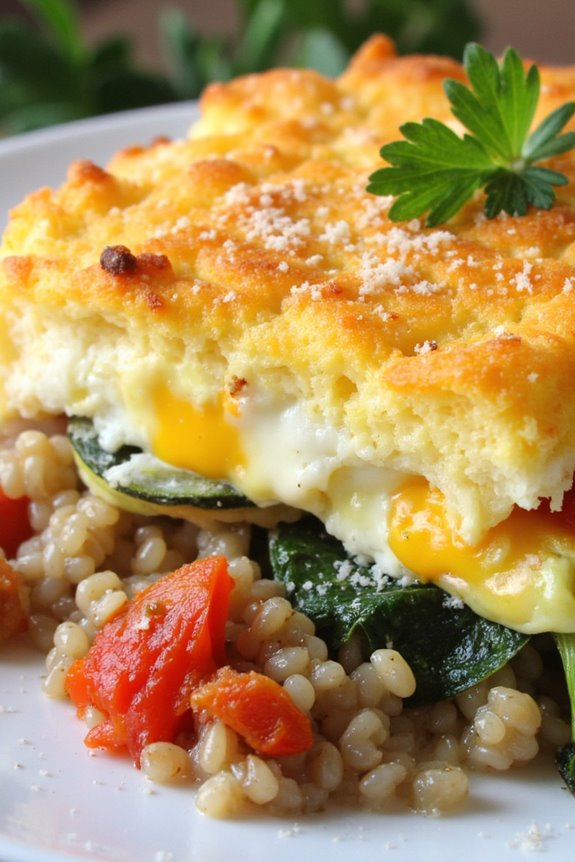 nutritious quinoa egg casserole