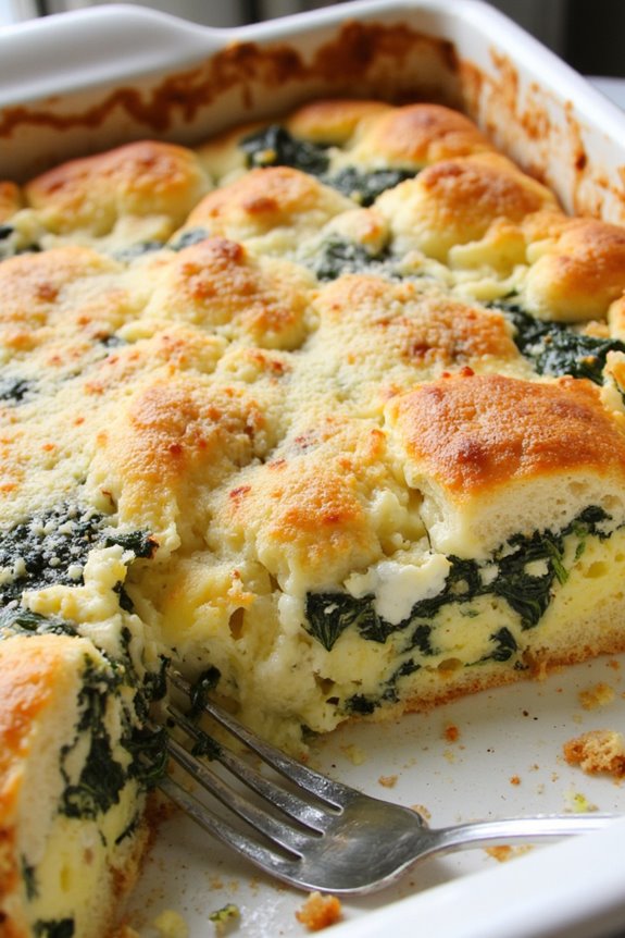 nutritious spinach feta casserole