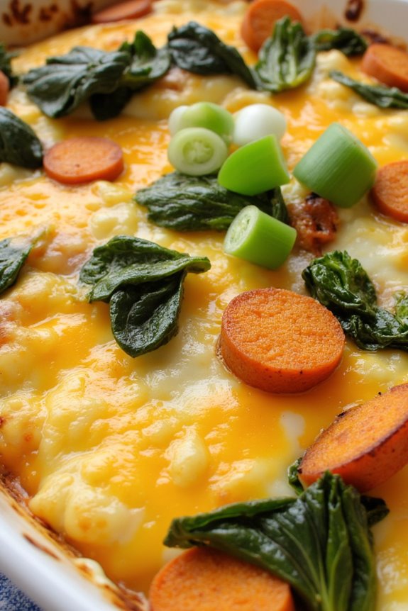 nutritious sweet potato kale casserole
