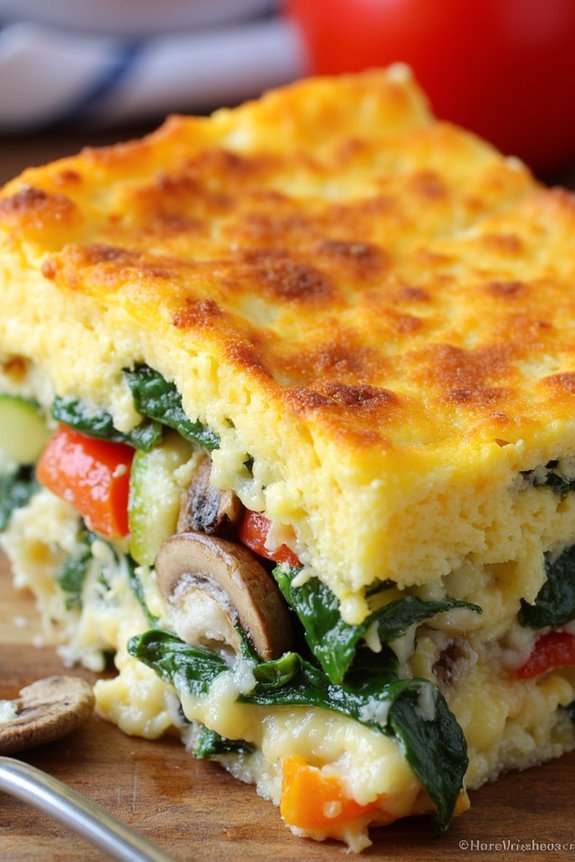 nutritious vegetable breakfast casserole
