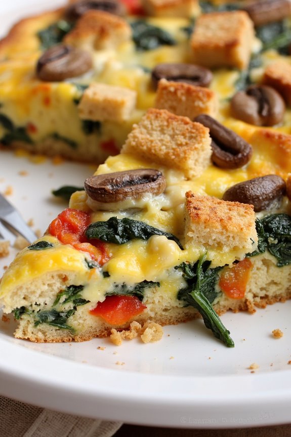 nutritious veggie breakfast strata