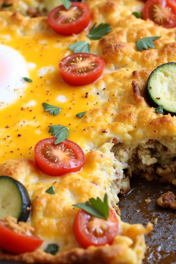 protein packed veggie breakfast bake