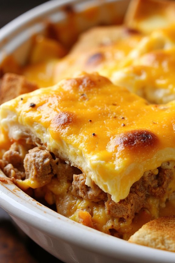 protein rich breakfast casserole delight