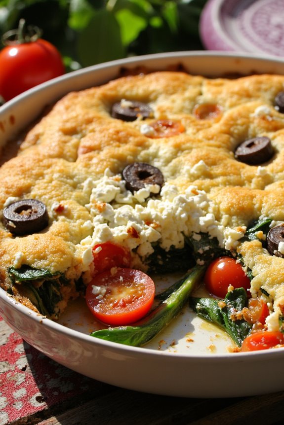 protein rich mediterranean breakfast casserole