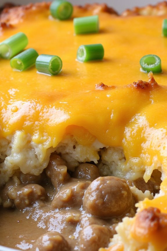 sausage gravy hash brown casserole