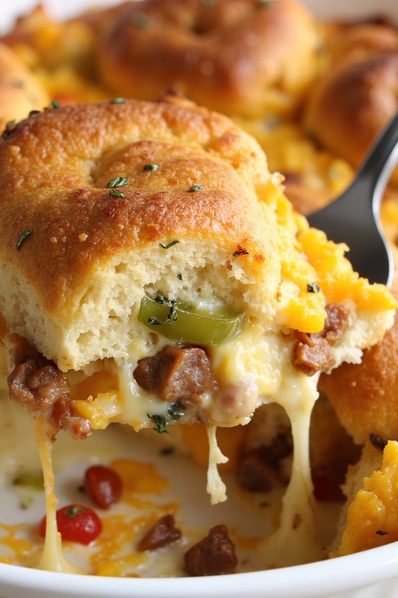 savory breakfast bread pudding