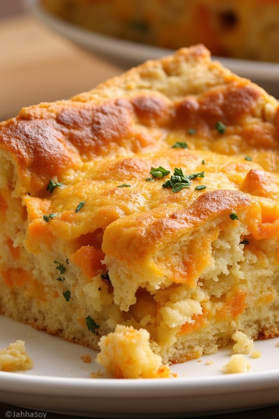 savory carrot ginger bread pudding