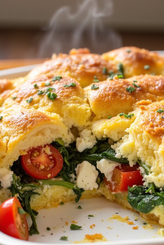 savory croissant breakfast casserole