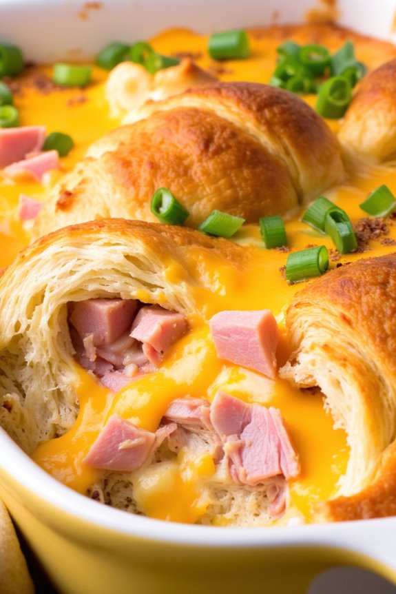savory croissant breakfast casserole
