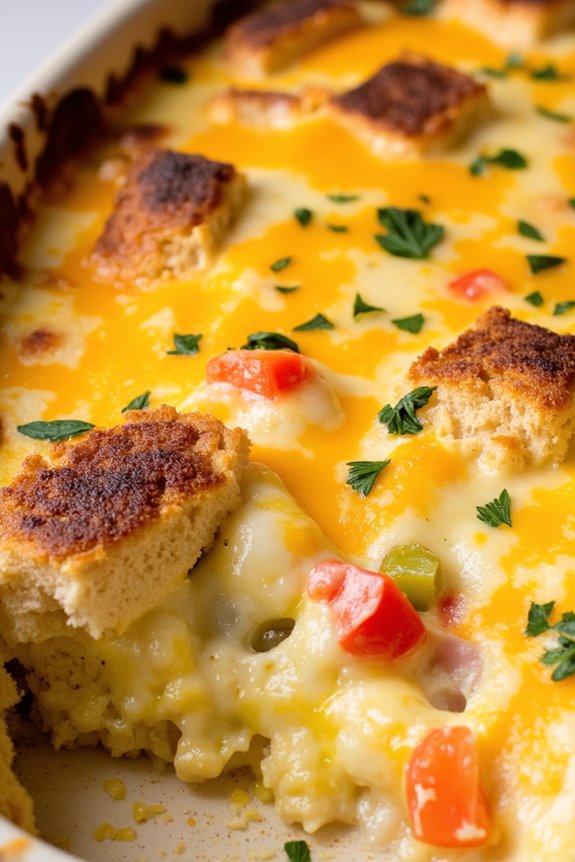 savory egg and cheese casserole