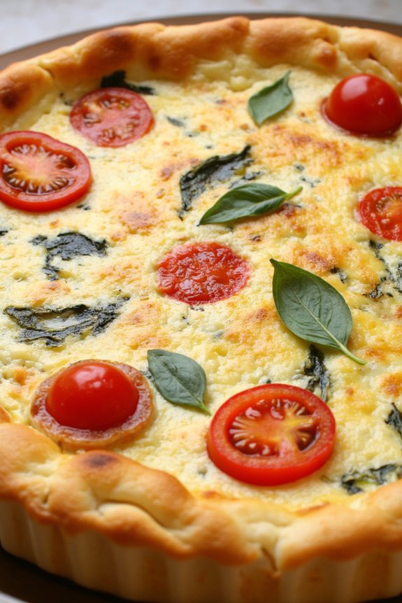 savory goat cheese frittata