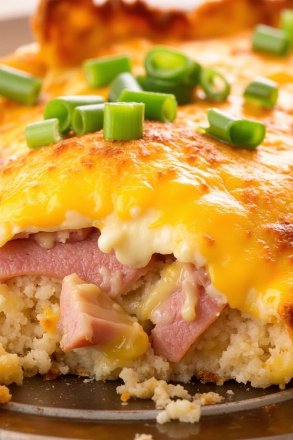 savory ham and cheese casserole