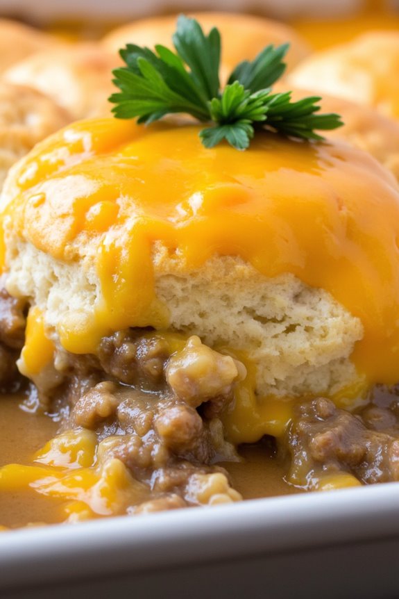 savory maple sausage casserole