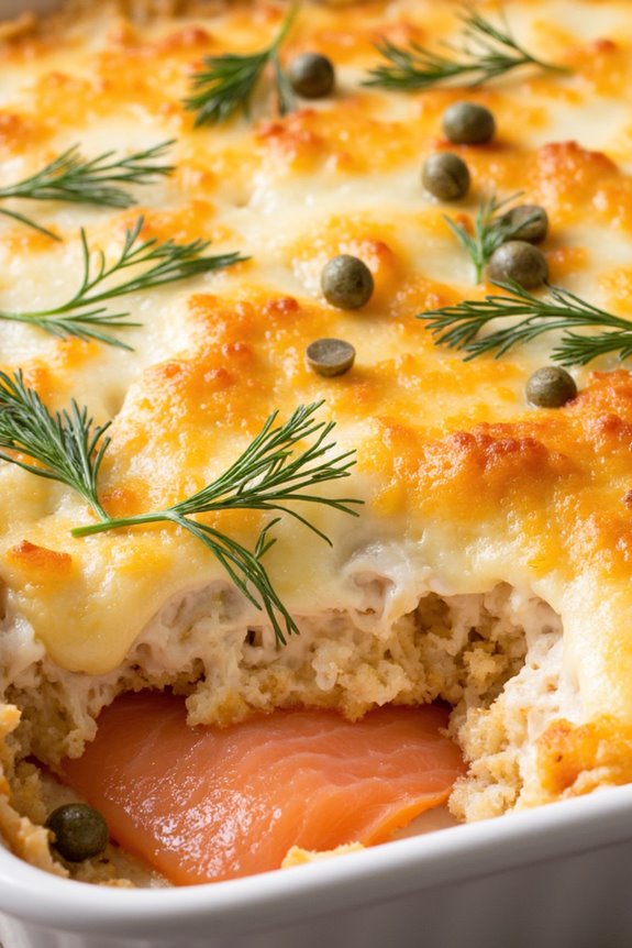 savory smoked salmon casserole