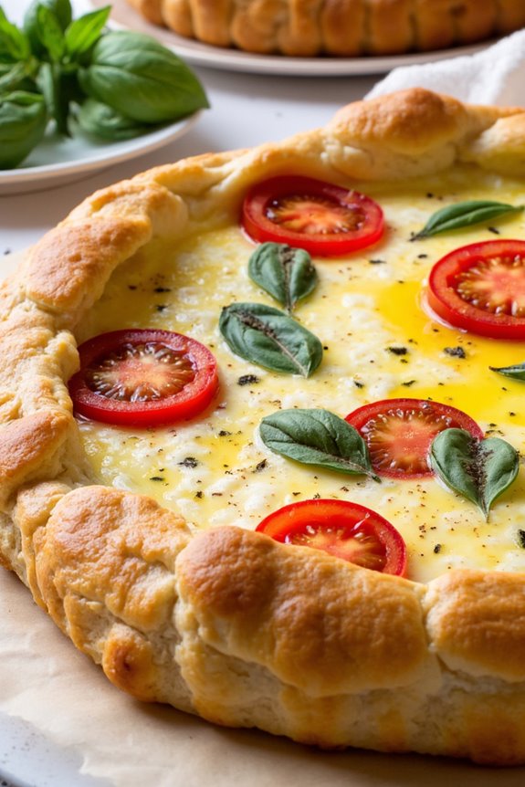 savory tomato basil tart