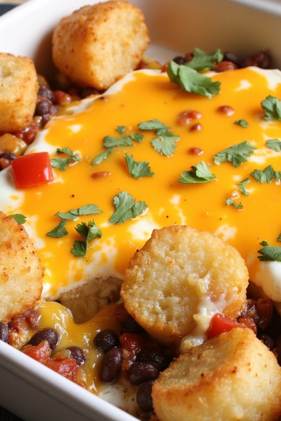 southwest tater tot casserole