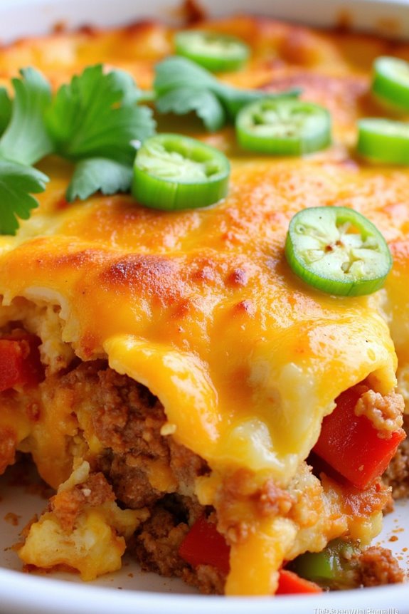 spicy chorizo brunch casserole