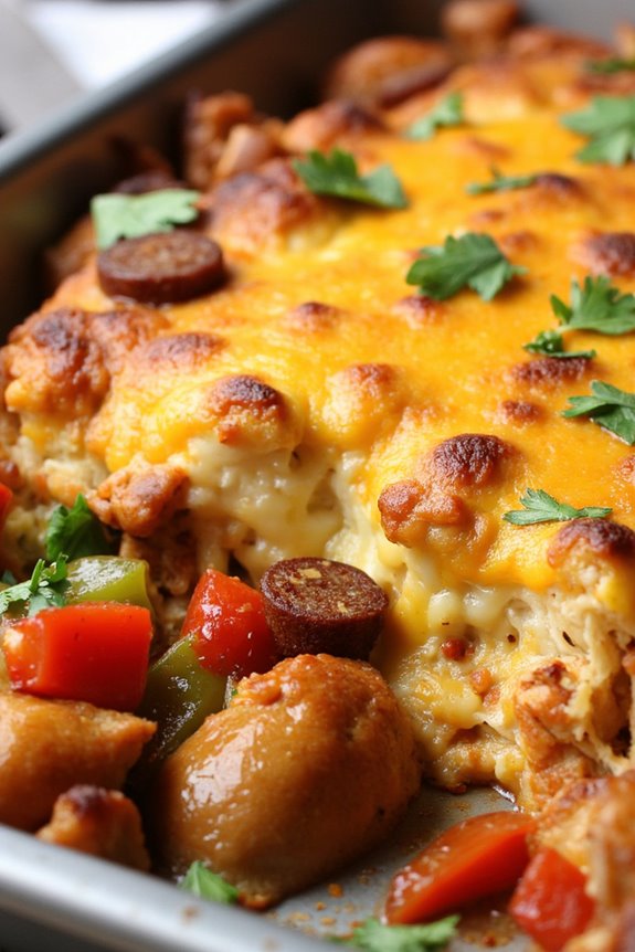 spicy chorizo brunch casserole