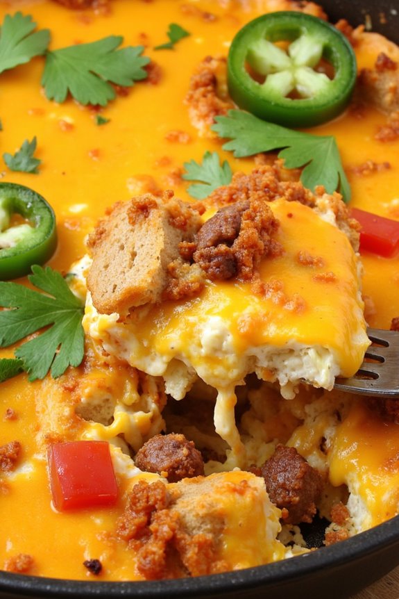 spicy chorizo egg casserole