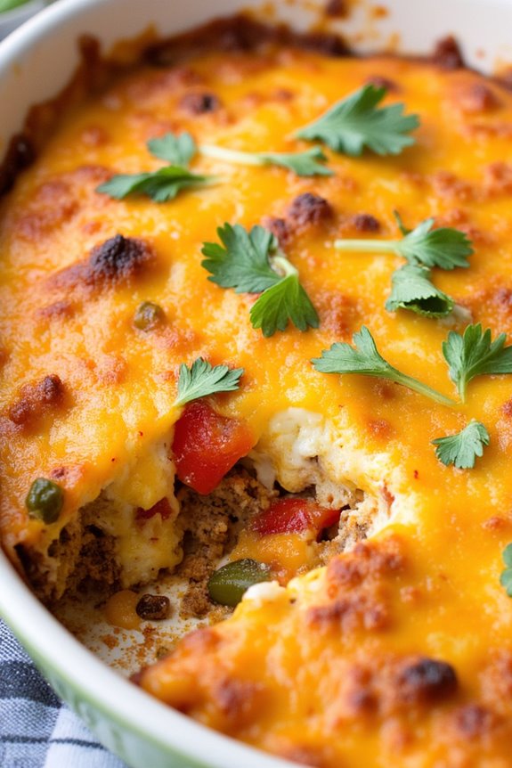 spicy chorizo egg casserole