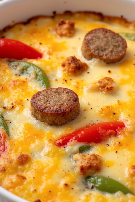 spicy sausage breakfast casserole