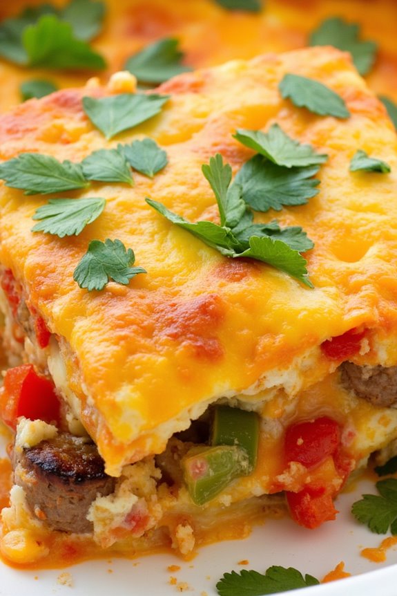 spicy southwestern breakfast casserole