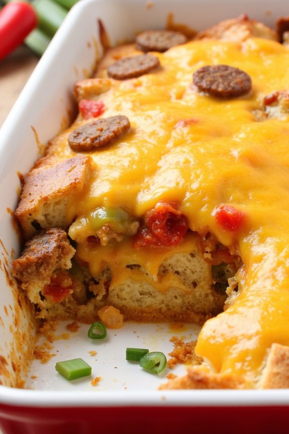 spicy southwestern breakfast casserole