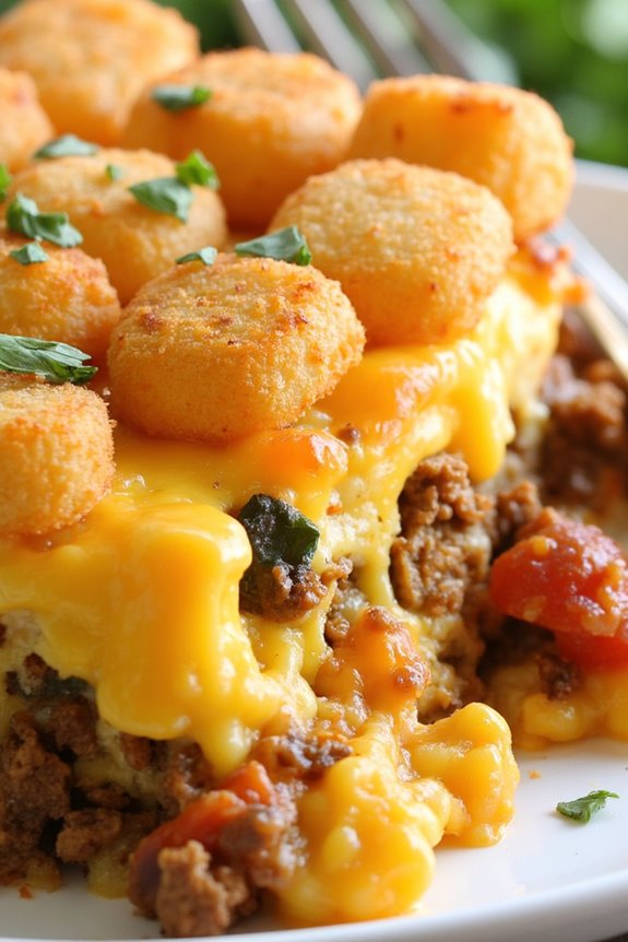 spicy tater tot breakfast bake
