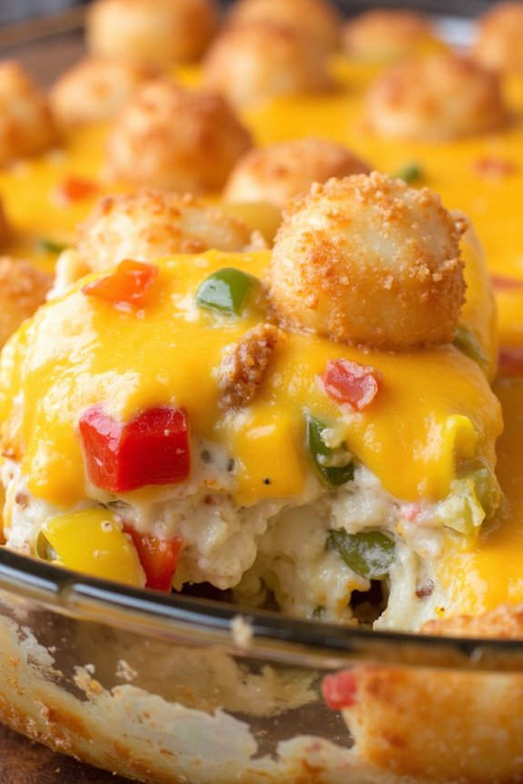 spicy tater tot casserole