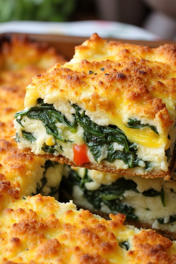 spinach and egg casserole