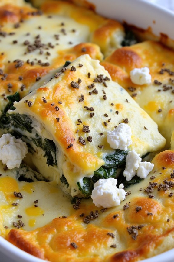 spinach and feta breakfast casserole