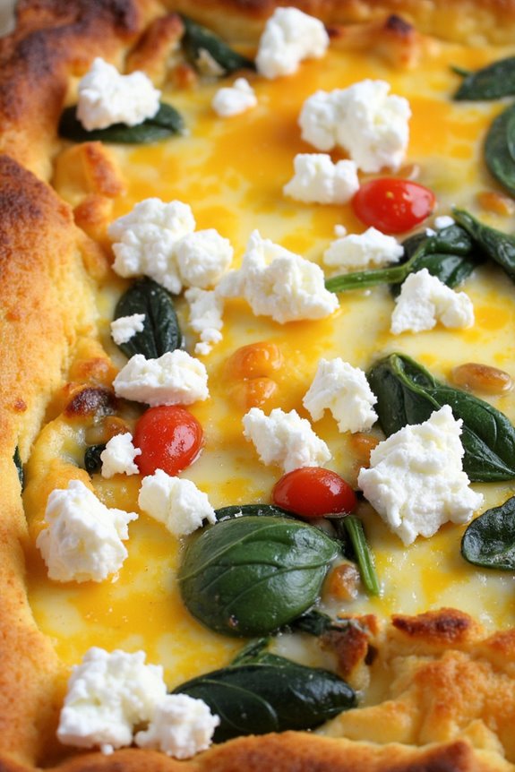 spinach feta breakfast casserole