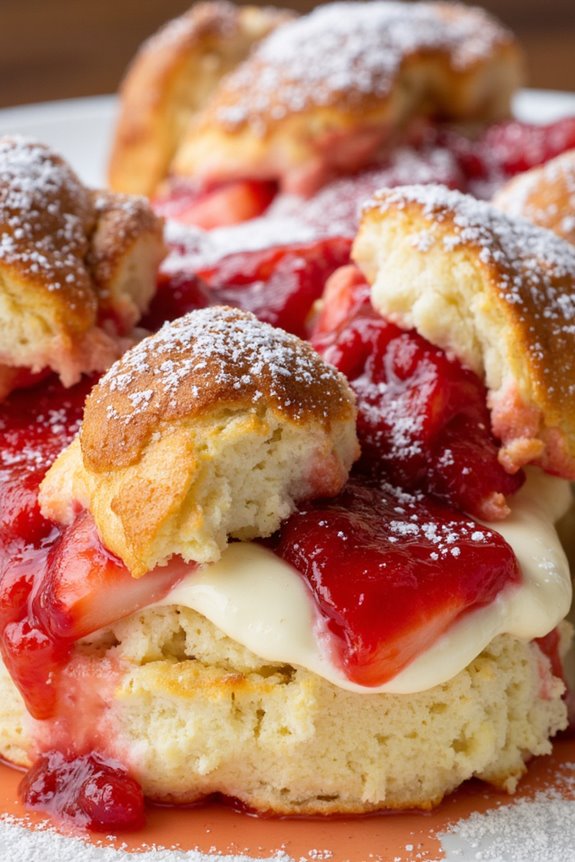 strawberry cheesecake brunch casserole