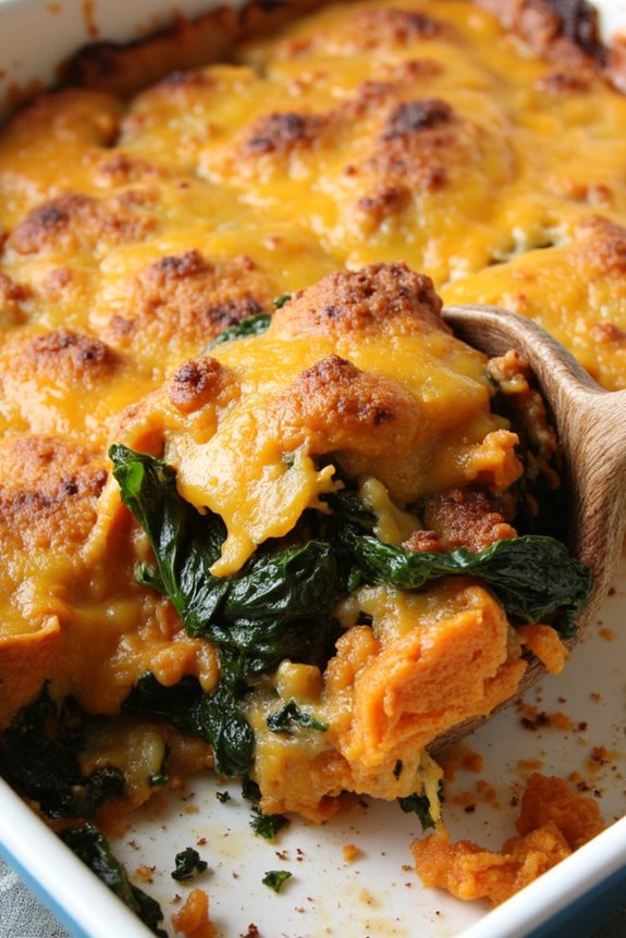 sweet potato kale casserole delight