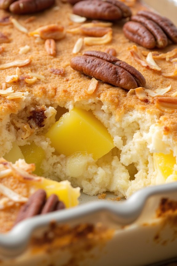 tropical pineapple coconut casserole