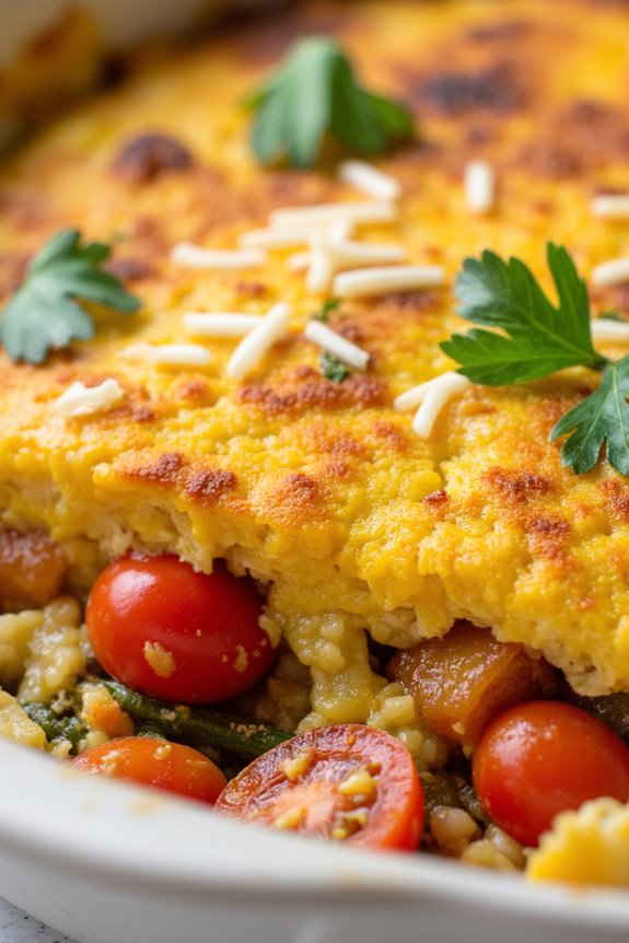 vegan tofu veggie bake