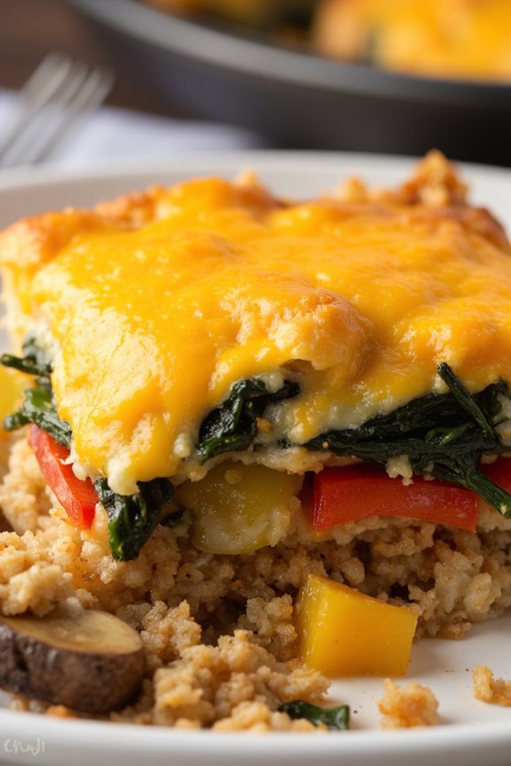 vegetarian hashbrown breakfast casserole